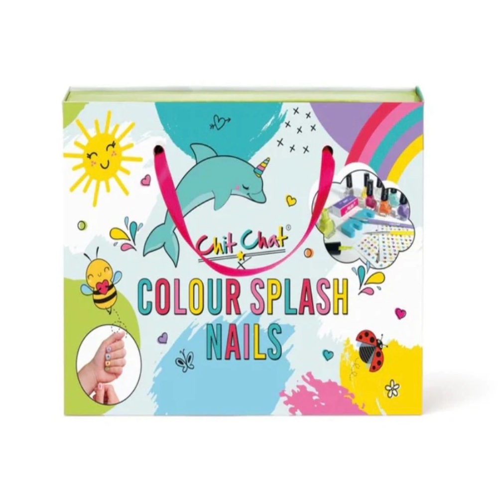 Colour Splash Nails Set - Multicolor